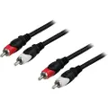 Deltaco Audio 2xrca - 2xrca 2m. 2 X Rca 2 X Rca
