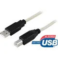 Deltaco Usb-kabel 0.5m. Usb A Usb B