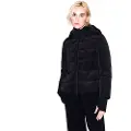 Armani Exchange AIX Armani Exchangetil kvinder. XW000650AF16207UC001 Sort dobbelt frakke (XL), Casual, Polyester
