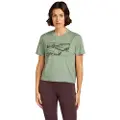 Icebreaker Merino 150 Tech Lite Crop The Climb T-shirt Med Korte ærmer