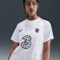 Nike Chelsea FC Academy Pro Nike Dri-FIT-opvarmningstrøje til fodbold til kvinder - hvid