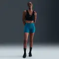 Nike Tætsiddende Nike Swift-løbeshorts (10 cm) med høj talje og lommer til kvinder - blå