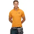 Superdry Superdrytil mænd. M1110449A Polo Vintage Athletic gul (M), Casual, Bomuld, Korte ærmer