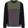 EA7 EA7til mænd. 7M000936_AF17003 Sweatshirt Athletic Colour Block grøn (L), Casual, Bomuld