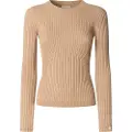 Pepe Jeans Pepe Jeanstil kvinder. PL7000025 Carla beige trøje (L), Casual, Bomuld