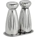 Robert Welch - Salt- og peberkværne Palm Bright Medium med bakke Sæt - Sølvfarvet - Krydderikværne & mortere - - Homeroom