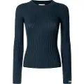 Pepe Jeans Pepe Jeanstil kvinder. PL7000025 Carla marineblå trøje (XS), Casual, Bomuld