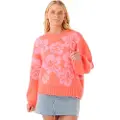 Rip Curl Hibiscus Heat Jacquard Crew Sweatshirt
