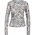 Noisy May Langærmet Mesh Top