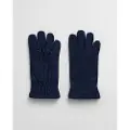 Gant Ganttil mænd. 9930050 Melton marineblå uldhandsker (S/M), Casual, Bomuld
