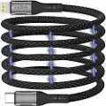 MaXlife MXUC-11 magnetisk USB-C / Lightning-kabel - 1m, 27W - Sort