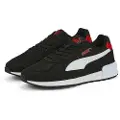 Puma Graviton Youth Trainers, Shoes, Black/White/Red, 35.5
