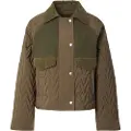 Hugo Boss BOSStil kvinder. 50547326 Pabori-jakke grøn (M), Casual, Polyester