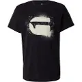 G-Star G-Startil mænd. D26833-D101-6484 T-shirt Spray Logo sort (S), Casual, Bomuld, Korte ærmer