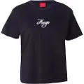 Hugo Boss HUGOtil kvinder. 50550117 Destrel T-shirt sort (M), Casual, Bomuld, Korte ærmer