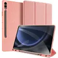 DUX Samsung Galaxy Tab S9 FE+ Dux Ducis Domo Tri-Fold Smart Folio Cover - Pink