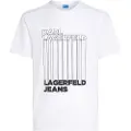 Karl Lagerfeld Reg Barcode T-shirt Med Korte ærmer