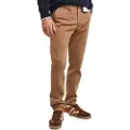 Gant Ganttil mænd. 1505221 Slim Fit Chino-bukser i brun twill (33/34), Casual, Bomuld
