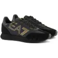 Emporio Armani EA7til mænd. 7X000541_AF18609 Træningssko med logo, sort (42), Fast, Blonder, Casual