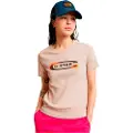 G-Star G-Startil kvinder. D25031-C812-G689 Old Skool Logo T-shirt lyserød (XS), Casual, Pink, Korte ærmer, Økologisk bomuld, Bæredygtig