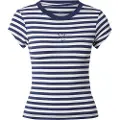 Nike Tætsiddende Nike Sportswear-T-shirt med striber til kvinder - blå