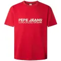Pepe Jeans Pepe Jeanstil mænd. PM5010104 Matthew T-shirt rød (XXL), Casual, Bomuld, Korte ærmer