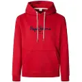 Pepe Jeans Pepe Jeanstil mænd. PM5800009 Sweatshirt Macbeth rød (M), Casual, Bomuld