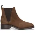 Alpe Alpetil kvinder. 234911 Brune Couture-ankelstøvler i læder (35), 1-3 cm, Ingen, Casual