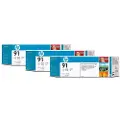 HP Blæk Ljus Grå No.91 - Z6100 775ml 3-pack