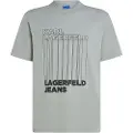 Karl Lagerfeld Reg Barcode T-shirt Med Korte ærmer