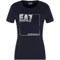 Emporio Armani Train Logo Series Squared Logo Crossover T-shirt Med Korte ærmer