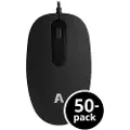 Acutek Wired Standard Mouse L40w 50-pack Bulk Usb Type-a