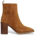 Alpe Alpetil kvinder. 522111 Brune Camden-ankelstøvler i læder (38), 5-8 cm, Lynlås, Casual