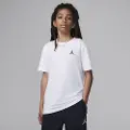 Jordan Broderet Jumpman Air-T-shirt til større børn - hvid