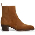 Alpe Alpetil kvinder. 553811 Brooklyn ankelstøvler i brunt læder (37), 3-5 cm, Ruskind, Ingen, Casual