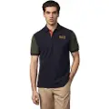 Hackett Londontil mænd. HM5600029 Polo Heritage Rally Multi navy (S), Casual, Bomuld, Korte ærmer, Blå