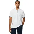 Hackett Londontil mænd. HM5600038 Ultimate polo shirt hvid (M), Casual, Sport, Bomuld, Tennis/padeltennis, Korte ærmer