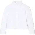 Emporio Armani EA7til kvinder. 7W000654_AF16408 Jakke med heldækkende hvidt monogramprint (3XL), Casual, Polyester