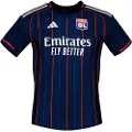 Adidas Olympique De Lyon 25/26 Væk Dame-t-shirt Med Korte ærmer