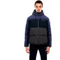 Emporio Armani EA7til mænd. 7M000946_AF13190 Train Athletic Colour Block Colour Block M Puffy marineblå jakke (3XL), Casual, Polyester