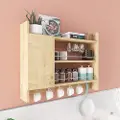 Skye Decor - Køkkenreol Knerr - Hvid - Natur - Køkkenopbevaring - - Homeroom