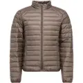 JOTT JOTTtil mænd. P000MDOW02 Mat taupe fjerdunsfrakke (S), Casual, Polyester, Gråt