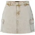 Pieces Pcfay Cargo Denim Mininederdel