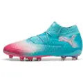 Puma FUTURE 8 ULTIMATE RE-CHARGE AG Football Boots Unisex, Shoes, Hero Blue/White/Sunset Pink, 43