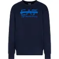 EA7 EA7til mænd. 7M001122_AF12473 Sweatshirt Train Logo Series navy (XXS), Casual, Bomuld, Lange ærmer, Blå