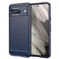 Mtp Products Google Pixel 8 Børstet TPU Cover - Karbonfiber - Blå