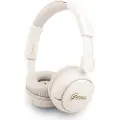 GUESS Metal Logo Script Bluetooth 5.3 On-Ear hovedtelefoner - Beige