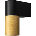 Konstsmide Temi Væglampe ned LED GU10 Sort/guld med Klart glas 7666-758 Modsvarer: N/A