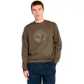 Timberland Timberlandtil mænd. TB0A2BJ8A581 Kennebec River sweatshirt med rund hals, grøn (L), Casual, Bomuld