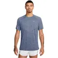 Nike Kortærmet Nike Stride Dri-FIT ADV-løbetop til mænd - blå